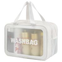 Travel Toiletry Bag for Women and Men with Handle Makeup Cosmetic Organizer Bag for Travel Toiletries Accessories(White)