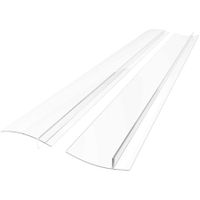 Kitchen Stove Counter Gap Cover,Silicone Gap Cover with Heat Resistant Wide & Long Gap Filler Used for Protect Gap Filler Sealing Spills in Kitchen Counter,Stovetops Semi-Clear 21 Inches (2 Pack)