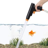 Aquarium Gravel Cleaner,New Quick Water Changer with Air-Pressing Button Fish Tank Sand Cleaner Kit Aquarium Siphon Vacuum Cleaner with Water Hose Controller Clamp
