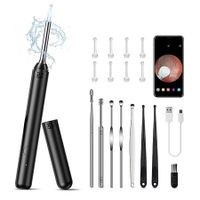 Ear Wax Removal, Ear Cleaner with Camera, Ear Wax Removal Tool Kit with Light, 1080P Ear Cleaning Kit, Ear Cleaning Kit for iPhone iPad Android Phones