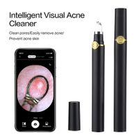 Smart Visual Blackhead Remover Acne Needle Cleansing Cosmetic Devices Acne Squeeze Pore Cleaner Facial Treatment With Camera Color Black