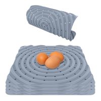 4 Pack Washable Chicken Nesting Pads for Laying Eggs - Nesting Pads for Chicken Coop - Gray Nesting Box Pads for Chickens -  Durable Chicken Bedding for Coop,Poultry Nest Box Pads for Chickens