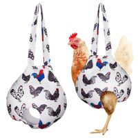 2 Pcs Chicken Holder Bag Hen Sling Carry Bag Chicken Carrier with Handle Chicken Supplies Chicken Medic Bag Catching Hand Bag for Hen Rooster Poultry Chicken Transport Traveling Hiking Driving