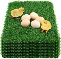 1pcs Chicken Nesting Box Pads, Thick Artificial Grass Mat for Chicken Coop Bedding, 30*30cm
