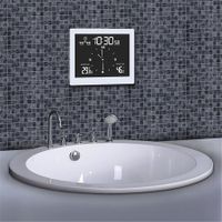 Digital Shower Clock Waterproof Bathroom Digital Clock with Suction Cup LCD Display Air Humidity for Kitchen Bathroom