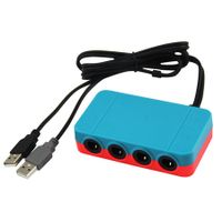 4 Ports GC Controllers USB Adapter for Nintend Switch Star Fighting Game 3 in 1 Controllers Adapter for Nintend Switch Wiiu/PC