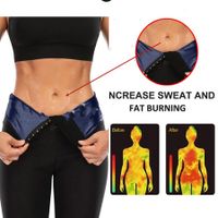 Sweat Sauna Pants Body Shaper Shorts Weight Loss Slimming Shapewear Women Waist Trainer Tummy Workout Hot Sweat Leggings Fitness Blue 9 point Pants Size L/XL