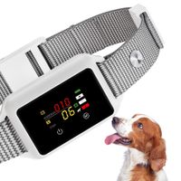 Bark Collar with Touch Screen, Intelligent Dog Bark Collar for Small Medium Large Dogs (White)