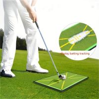 Golf Training Mat for Accurate Swing Detection and Improved Batting 21x41cm with 5 sponge balls