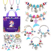 Bracelet Making Kit for Girls Unicorn DIY Jewelry Sets with Beads Charms Bracelets & Necklace String (66PCS & Gift Box)
