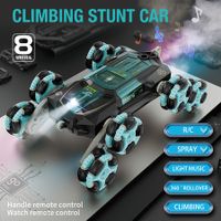 8 Wheel RC Stunt Car Drift Vehicle Swing Arm Gesture Induction Deformation Remote Control With Light RC Toys For Boys