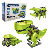 Dinosaur STEM Solar Robot Toys for Kids 3 in 1 Building Games Educational Science Coding Engineering Kit for Boys