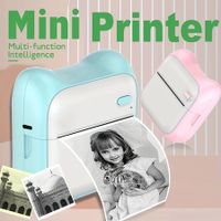 Mini Photo Printer For IPhone/Android,1000mAh Portable Thermal Photo Printer For Gift Study Notes Work Children Photo Picture Memo Color Blue