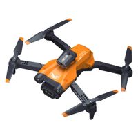 RC Drone 4 sides Avoid Obstacle WiFi FPV ESC 8K Dual HD Cameras Altitude Hold Foldable RC Quadcopter Drone Gift Toys (Orange)