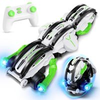 RC Cars 360° Roll Stunt Car Toys with LED Lights 2.4Ghz Remote Control Snake Toy Birthday Gift Suitable for Boy 6-12 Year Old