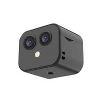 1080p Dual Lens WiFi Camera, Tiny Smart Cameras for Shops Pets with Night Vision Two way Intercom