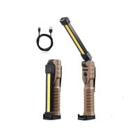Rechargeable LED Work Light, Automotive Foldable USB Portable Flashlight Work Light for Mechanic, Repair, Camping