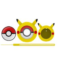 Silicone Case for Poke Ball GO Plus,Cute Rubber Case for Poke Ball GO Plus with Wrist Strap - Yellow