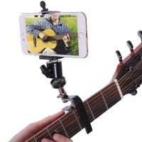 Smartphone Guitar Capo, Android and iPhone Compatible Dock Headstock Neck Clamp for Electric or Acoustic Guitars