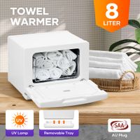 8L UV Towel Warmer Electric Heater Dryer Cabinet Stainless Steel Compact Steriliser Facials Barber Beauty Nail Shop Club Home Use