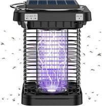 Insect Killer, Solar Charged Electric Mosquito Trap UV Mosquito Trap for Bedroom Dorm Garden Camping