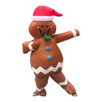 Inflatable Gingerbread Man Costume Halloween Costume Cosplay Adults Costume Christmas Party Inflatable Costume
