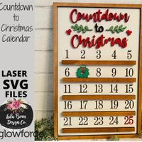 Christmas Ornaments Plain Wooden Countdown to Christmas Calendar with Moveable Christmas Decoration Countdown to Christmas Calendar Shelf Decor