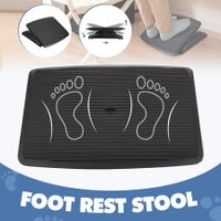 Foot Rest Stool Under Desk Adjustable Angle Office Computer Ergonomic Footrest Black Portable