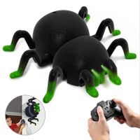 Prank Simulation Spider Wall Climbing Stunt Car RC Toy Remote Control Christmas Halloween Funk Gifts for Adults and Kids(Black Green)