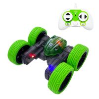 RC Rotating Stunt Cars Flowering Remote Control Car Toys with Lights Double-Sided Driving 360-degree Flips Rotating Car Toy