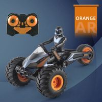 Motorcycle Remote Control Toy for Boys Remote Control Two Shapes 360° Stunt Rotation Sound Lighting STAR CAVALRY Kids Toys Gift (Orange Red,1 Pack)