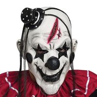 Halloween Horror Clown Mask for Women Men Kids Scary Mask Costumes (White)