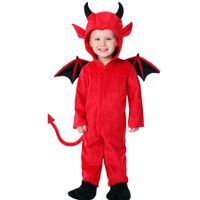 Halloween Kid Jumpsuit Halloween Party Animal devil Costume Cosplay Suit Devil Outfit Bodysuit Jumpsuit for  Height 90-105cm