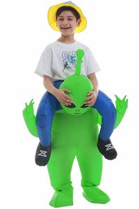 Inflatable ET Alien Costume  Funny Blow up Costume Cosplay Party Christmas Halloween Costume for KIDS 120-150CM