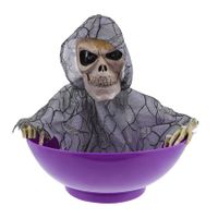 Halloween Snack Bowl Skull Fruit Tray Scary Skull Ornament