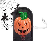 Halloween Doorbell Haunted Doorbell Halloween Decor with Spooky Sounds Haunted House Decoration（Pumpkin）