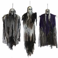Hanging Halloween Skeleton Ghosts Decorations,Grim Reapers for Best Halloween Outdoor Decorations (3 Pack)