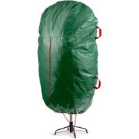 1pc Christmas Tree Cover Bag, Christmas Storage Bag, Vertical Tree Large Capacity Storage Bag With Drawstring, Green, Christmas Accessories 140cm*190cm