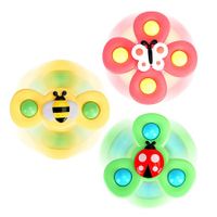 3PCS Suction Cup Spinner Toys for Age3+ Boy&Girl,Spinning Tops Toddler Toys Age 3+ Year Old Boy Birthday Gift for Infant,Sensory Baby Bath Toys for Toddlers