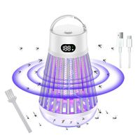 Bug Zapper Outdoor Indoor Mosquito and Fly Killer Electric Rechargeable Insect Trap   Cordless Bug Zappers USB Bug Bulb LED Light Mosquito Trap