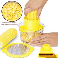 Corn Peeling Machine Stainless Steel Corn Stripper Multifunctional Corn Thresher Planer Seperate Device Kitchen Tool