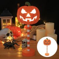 Halloween Pumpkin Wooden Night Light Led Lamp Creative Decoration Festival Glowing Indoor Decorat Home Decor for Halloween