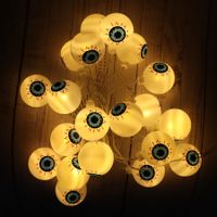 Halloween Big Eyeball Lights String 3 Meter 20 LEDs Battery Operated Halloween Lights Indoor Outdoo for Halloween Party Decor