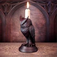Owl Candle Stick Holder, Halloween Candlestick Decoration for Home Garden (Owl)