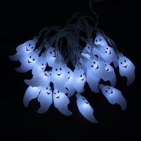 Halloween Ghost Lights String 3 Meter 30 LEDs Battery Operated Halloween Lights Indoor Outdoo for Halloween Party Decor