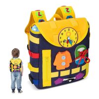 Busy Board for 3 4 5 Year Old Toddlers Backpack Montessori Sensory Toy