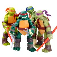 Ninja Turtles: Mutant Mayhem Basic Figure Turtle 4-Pack Bundle by Playmates Toys for Age 3-12