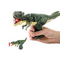 Dinosaur Telescopic Swing Fidget Toy, Trigger The T-Rex Toy for Kids and Adults Age 3 4 5 6 7(With lights With Sound Effect, Green)