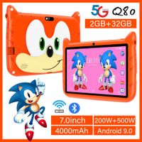 Kids Tablet 7inch Android Learning Tablet for Kids  2GB 32GB Toddler Tablet Students Educational Gift HD Color Orange