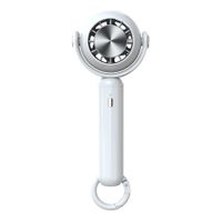 Mini Desk Fan Mini Handheld Fan with Buckle Speed Adjustable Air Cooling Fan USB Personal Fan Portable Hand Fan for Camping Car Backpacking, White